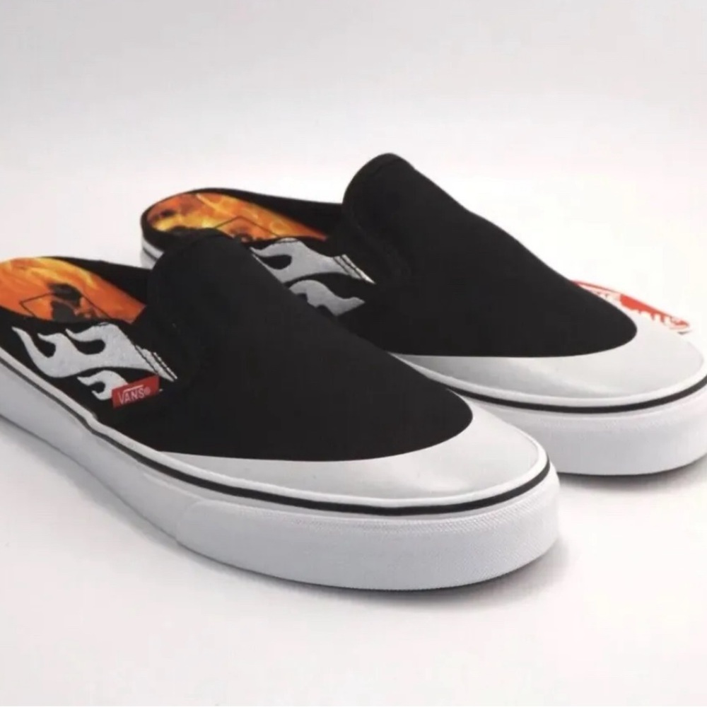 Vans Slip-on Mule Black White Asap Rocky Men's Fashion Skate mens 6 wmns 7.5